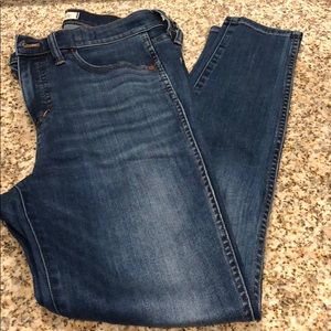Madewell 10” high rise skinny jeans